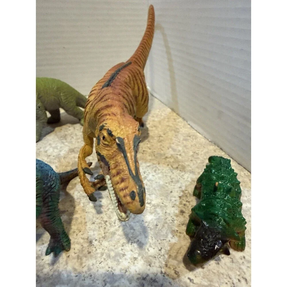 Vintage UKRD Museum Line Dinosaur Lot 13pc Brachiosaurus Stegosaurus 1991-93